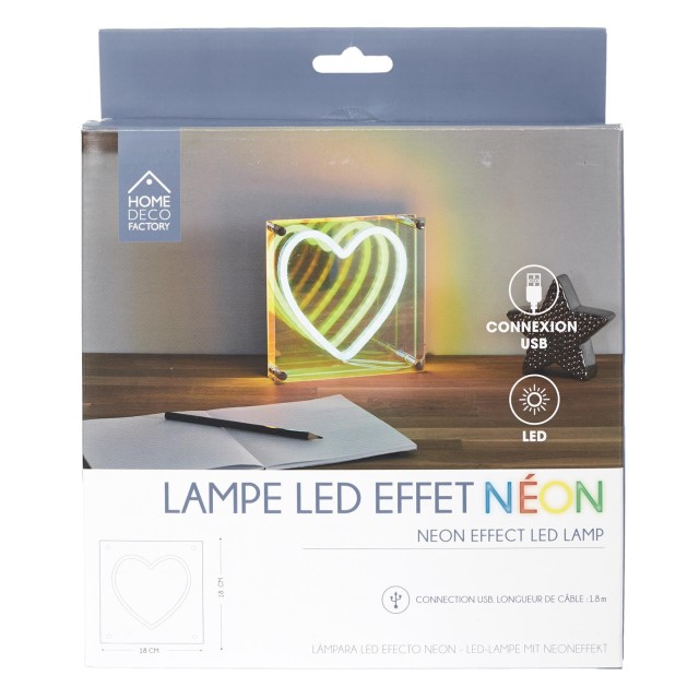 Led Λάμπα Neon Καρδιά Home Deco Factory LA0072