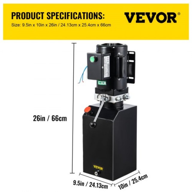 VEVOR 14L Υδραυλική Αντλία Αυτοκινήτου 1HP για Ανυψωτήρα Αυτοκινήτων  14LCZYYBHSYX00001V7