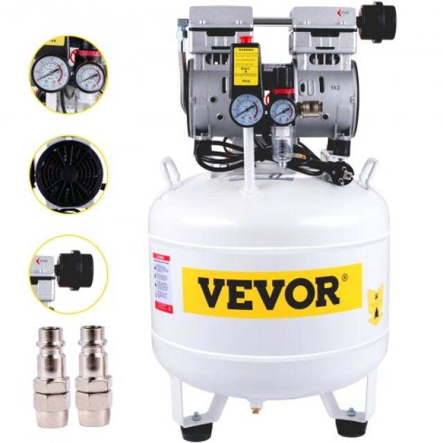 VEVOR  Φορητός Αεροσυμπιεστής Pancake 40L, 1HP, 115PSI, 5.9CFM KY40L750W220VS9ETV2