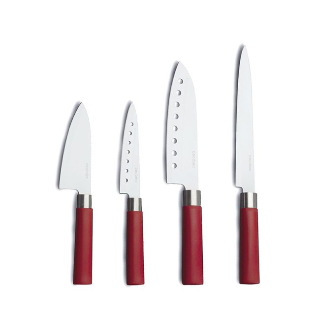 Σετ 4 Μαχαιριών Cecotec Santoku με Κεραμική Επίστρωση CEC-01003