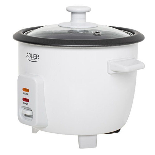 Παρασκευαστής Ρυζιού Rice Cooker 300W με Χωρητικότητα 0.6lt Adler AD-6418