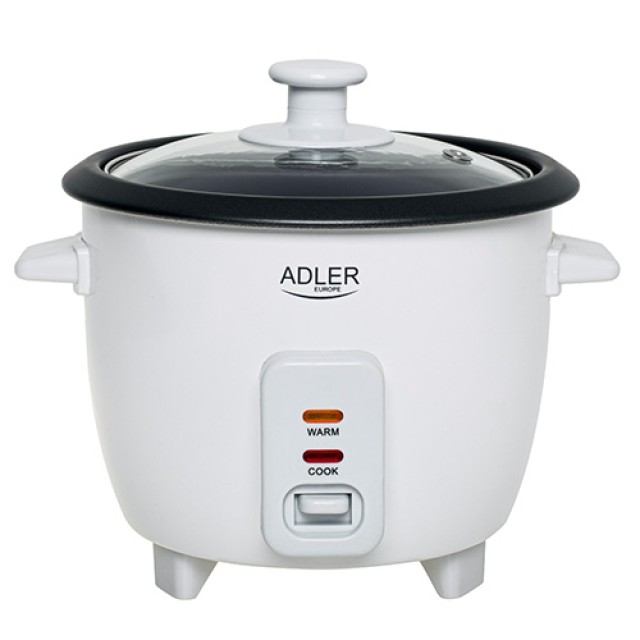 Παρασκευαστής Ρυζιού Rice Cooker 300W με Χωρητικότητα 0.6lt Adler AD-6418