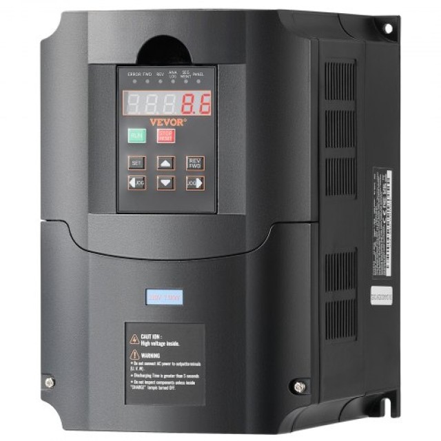 VEVOR 10HP VFD 220V Είσοδος 1/3 Φάσης σε 3 Φάσεις 0-400Hz  BPQDQ75KW220GF4DKV7