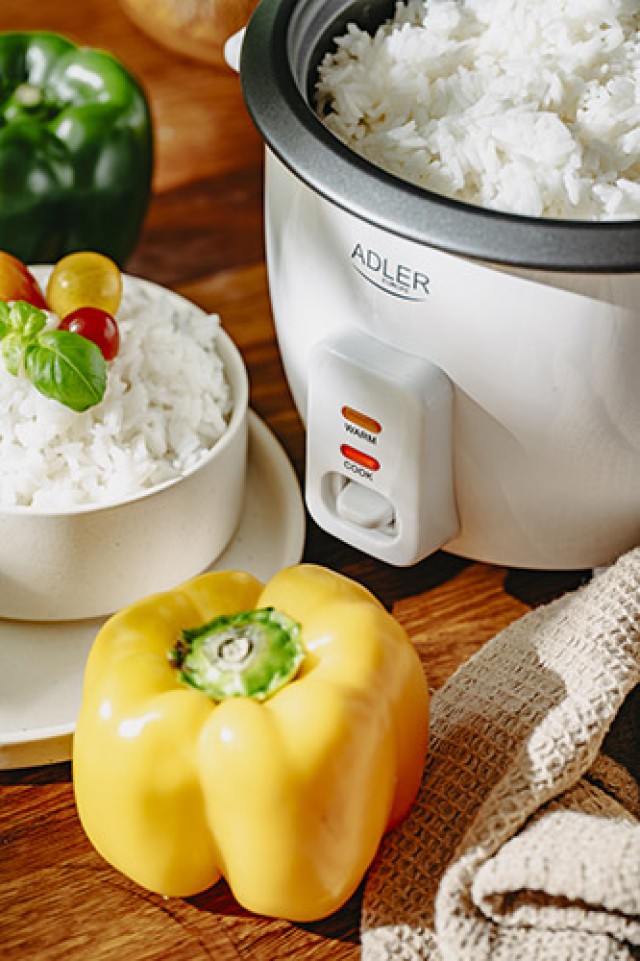 Παρασκευαστής Ρυζιού Rice Cooker 300W με Χωρητικότητα 0.6lt Adler AD-6418