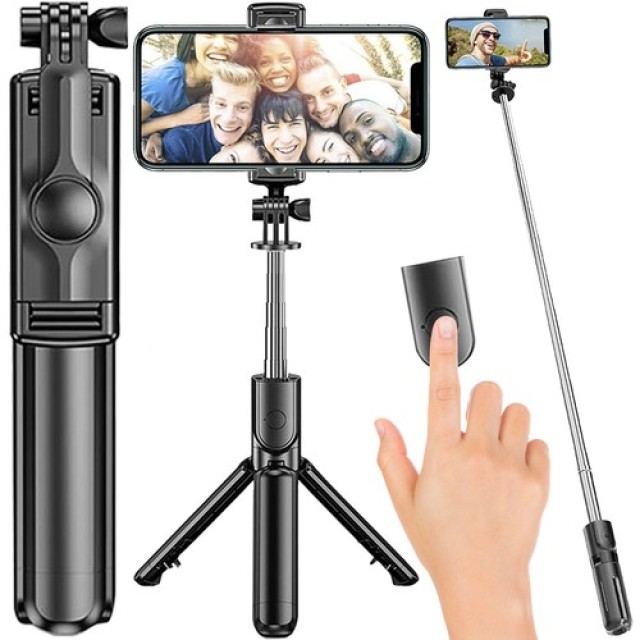 Selfie Stick/Tripod με Bluetooth και Τηλεχειριστήριο Izoxis 23518