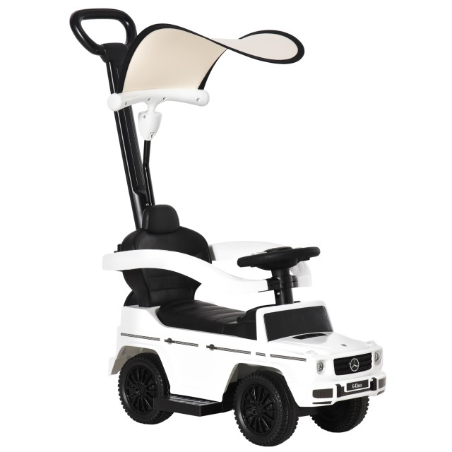 HOMCOM Push Car Model Mercedes-Benz G350 για Παιδιά, Λευκό 370-162WT