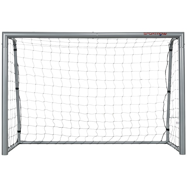 SPORTNOW Γκρι ποδοσφαιρικό γκολ 180x120x60 cm με βίδες και μανταλάκια που περιλαμβάνονται, σε PE και μέταλλο A62-038V00GY