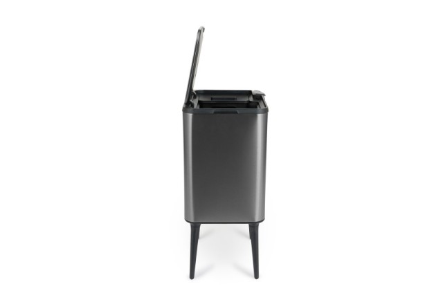 Κάδος Απορριμμάτων Push Bin 36L 48 x 38 x 54,5 cm - Μεταλλικό Γκρι 8720604888034 Umuzi Cleaning