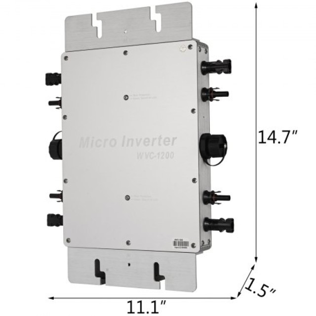 VEVOR 1200W Ηλιακός Αντιστροφέας MPPT Αδιάβροχος 220V  NBQ1.2KW-220VWXBWV0