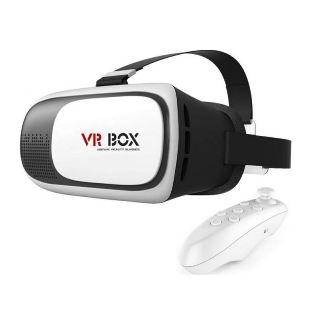 3D Γυαλιά Εικονικής Πραγματικότητας VRBOX V2.0 για Smartphones 4.7 - 6 με Bluetooth Χειριστήριο SPM VR-Glass