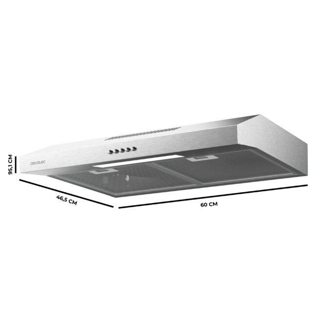 Απορροφητήρας Κουζίνας  Bolero Flux CM 602200 Inox B 60 cm  CECOTEC CEC-02858