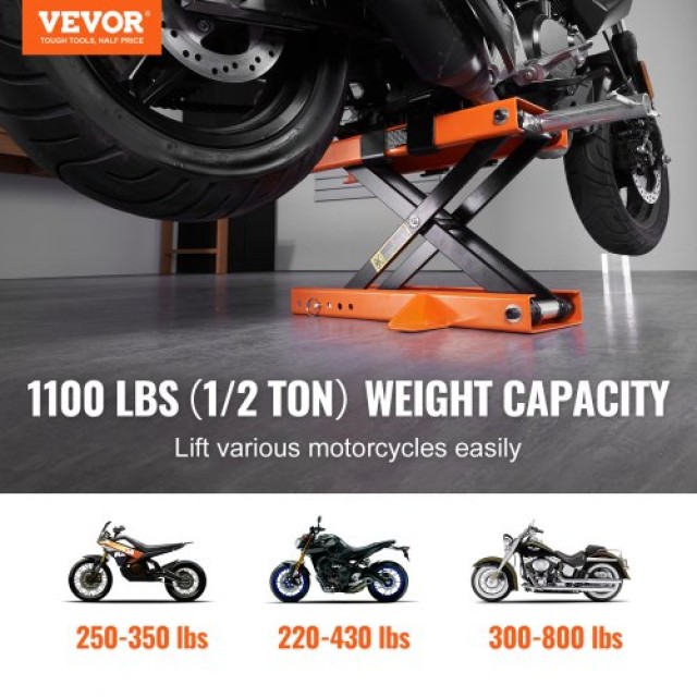 VEVOR Ανυψωτικό Μοτοσυκλέτας 1100 Lb με Σέλα για ATV & Dirt Bike  MTCSJJCSB1100PWQ4V0