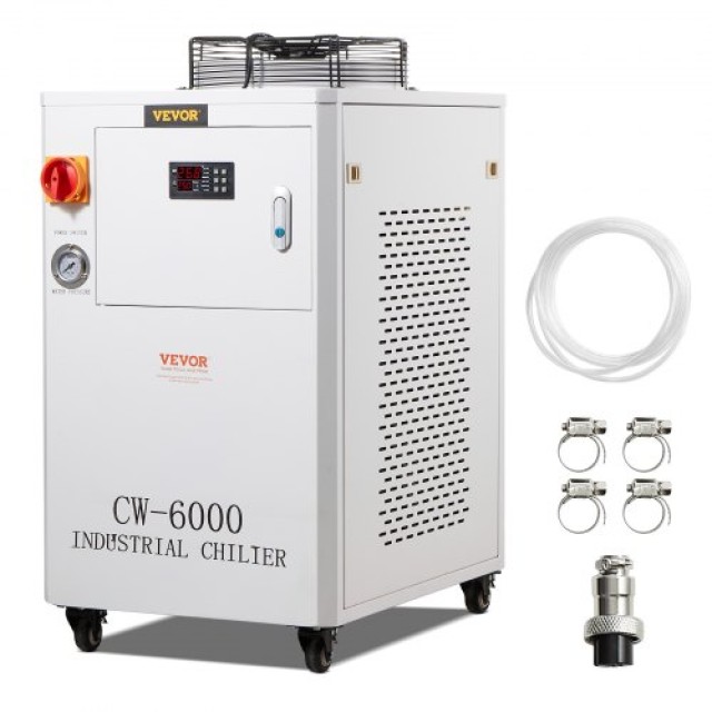 VEVOR Βιομηχανικός Ψύκτης Νερού CW-6000 15L 65L/min με Συμπιεστή  GYLSJYSJS15LDYZN6V2