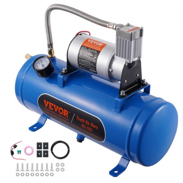 Συμπιεστής Αέρα VEVOR 12V με Δοχείο 6L, 120 psi για Κόρνες & Ελαστικά  QLBCQGYYSJZCESCMXV9