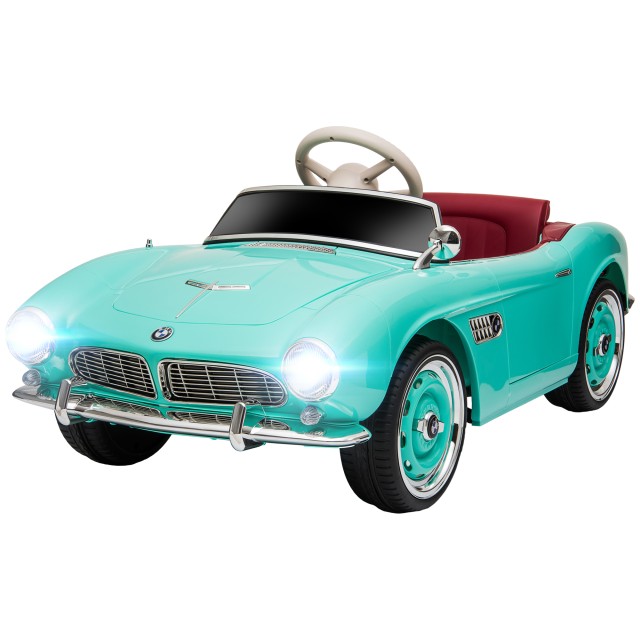 HOMCOM Electric Ride-On Toy Car για Παιδιά με 2 Πόρτες με άδεια BMW 507, με κόρνα και τηλεχειριστήριο, 115x55x47 cm, πράσινο