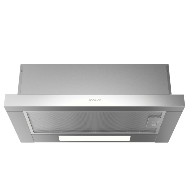 CECOTEC  Τηλεσκοπικός Απορροφητήρας Bolero Flux TLM 606500 Inox, 60cm, 650m3/h, 165W, Κλάση A, 2 Ταχύτητες, Φίλτρο Άνθρακα  CEC-02862