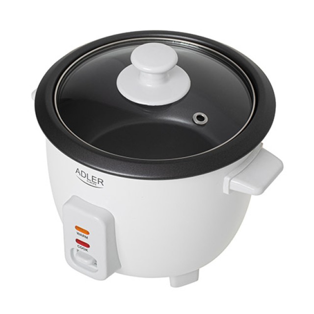 Παρασκευαστής Ρυζιού Rice Cooker 300W με Χωρητικότητα 0.6lt Adler AD-6418