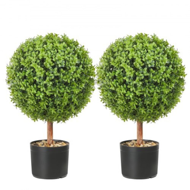 Τεχνητά Δεντράκια VEVOR Boxwood, 61 εκ., Σφαιρικά, Σετ 2 τεμ.  HYMRGXJS24YCVVYKMV0