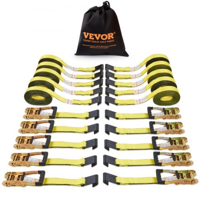 Δέστρες VEVOR Ratchet (10 τεμ), 10000 lb, 2 x 30, για Μεταφορές & Ασφάλιση Φορτίου  PGJLDPG2X30107B63V0