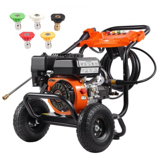 VEVOR  Πλυστικό Μηχάνημα Βενζίνης 3500 PSI 10L/min 2.6 GPM με 5 Ακροφύσια για Αυτοκίνητα RYGYQXJLBWS1AIIM7V0