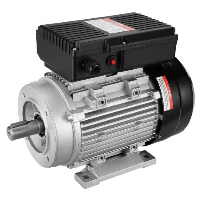 VEVOR 1.1KW Ηλεκτρικός Κινητήρας 1400RPM AC 220~240V 7.5A 1-Φάση 24mm Άξονας  TYJLIECDJ172URXJMV7