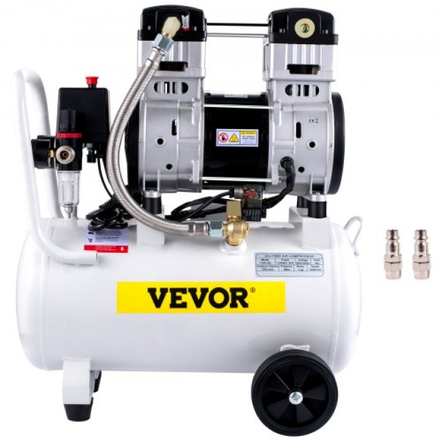 VEVOR  Φορητός Αεροσυμπιεστής 30L, 1.5HP, 1100W, Αθόρυβος, 102PSI, 7.1CFM K30L1100W220VRMPJV2