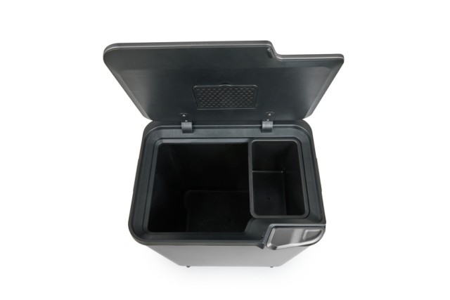 Κάδος Απορριμμάτων Push Bin 36L 48 x 38 x 54,5 cm - Μεταλλικό Γκρι 8720604888034 Umuzi Cleaning