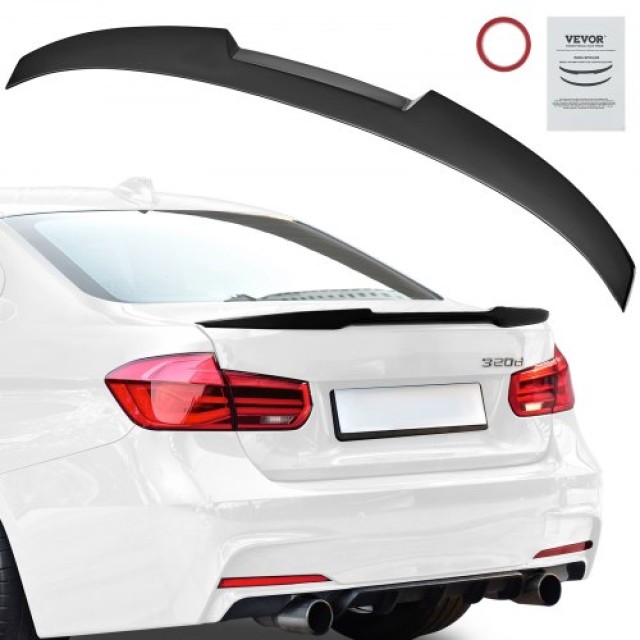 VEVOR GT Πτέρυγα Αυτοκινήτου 48.4, Συμβατό με BMW F30 2012-2018, Μαύρο Γυαλιστερό  ZYXWYABS1218ESJN4V0