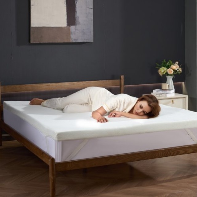 VEVOR  Επίστρωμα Στρώματος Memory Foam Αποσπώμενο & Πλενόμενο Queen 76,2 mm Πάχος JYHMD6080INCMVYELV0