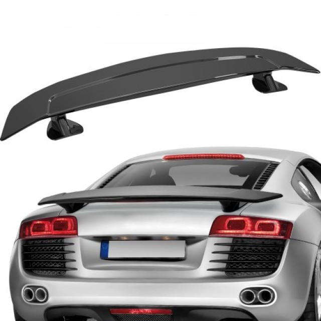 VEVOR GT Πτέρυγα Αυτοκινήτου, 46.3 Universal Spoiler, Συμβατό με Σεντάν & Κουπέ, ABS Υλικό, Μαύρο Γυαλιστερό  TYXWYABS46INXC430V0