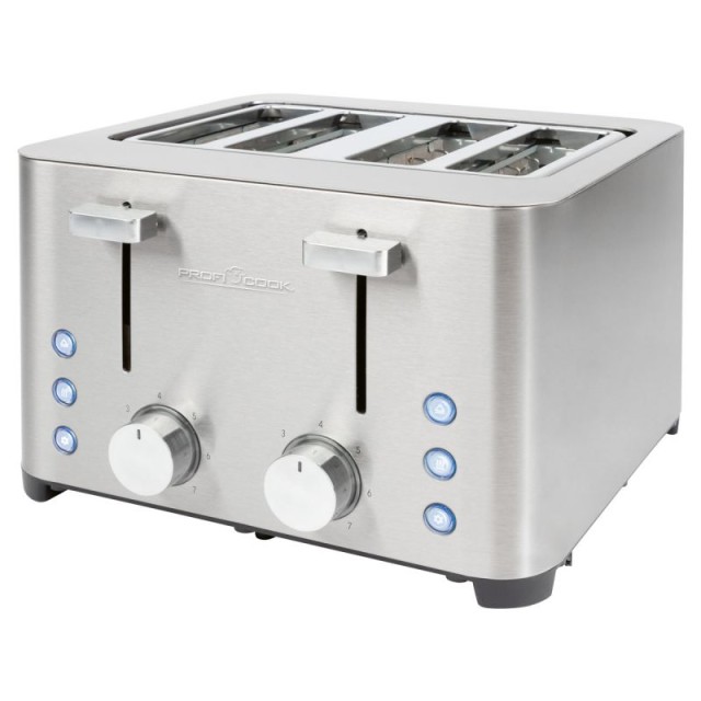 Φρυγανιέρα 4 Θέσεων 1500W Inox PC-TA1252 Profi Cook