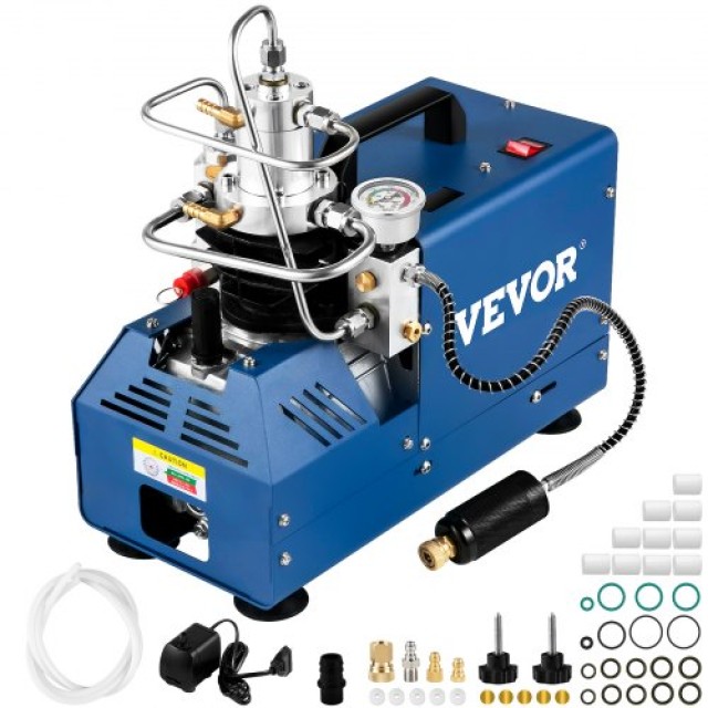 VEVOR  Συμπιεστής Υψηλής Πίεσης 4500PSI/30MPA/300BAR, 1800W 220V για Αεροβόλα & Καταδυτικές Φιάλες GYQBSD1.8KW--NR9YV2