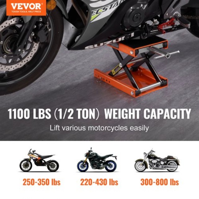 VEVOR Ανυψωτικό Μοτοσυκλέτας 1100 lbs για ATV & Ποδήλατα  MTCSJJCSB1100QMRIV0