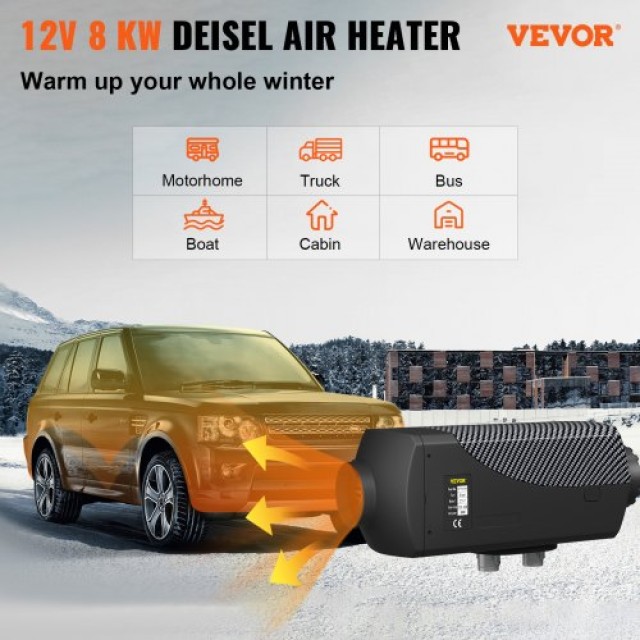 VEVOR Συσκευή Θέρμανσης Diesel 8KW 12V για Αυτοκίνητα & Σκάφη  ZCJRQ12V8KWYJKGBKV0