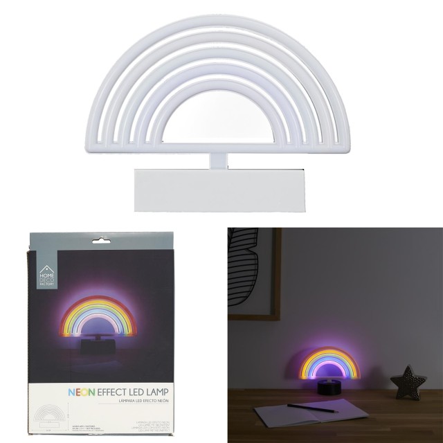 Led Λάμπα Neon Ουράνιο Τόξο Home Deco Factory LA0037