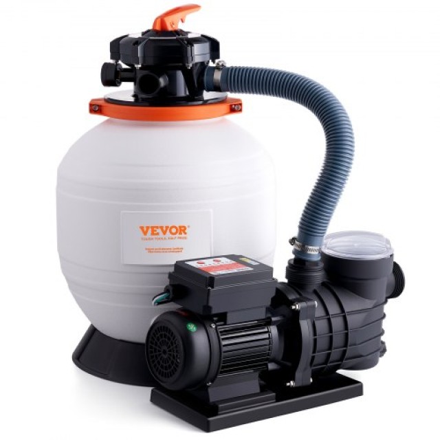 VEVOR Αντλία Φίλτρου Άμμου Πισίνας 14 0.75HP 450W με 6-δρόμων Βαλβίδα  MGYCSLBYCTFDGH44KV2