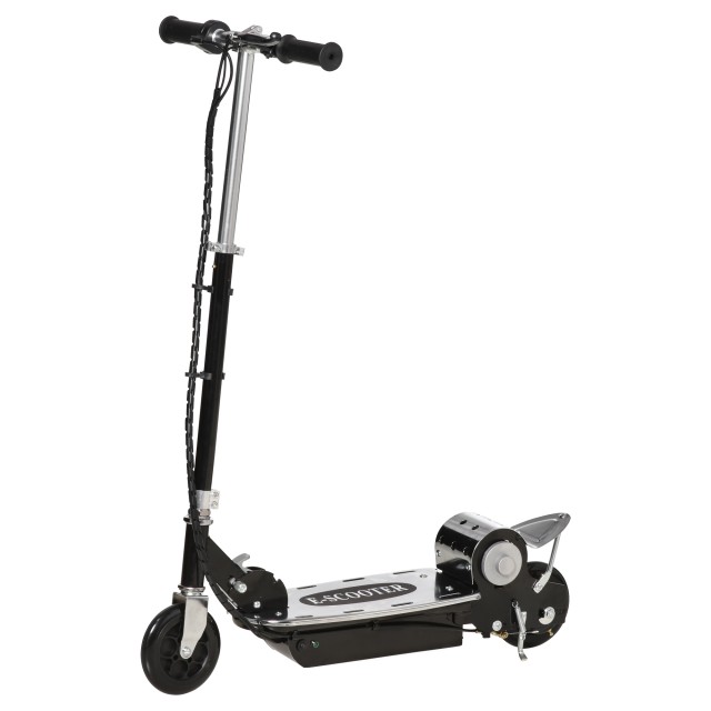 HomCom Electric Scooter για Παιδιά με Φρένο και Kickstand, Μαύρο AA1-025