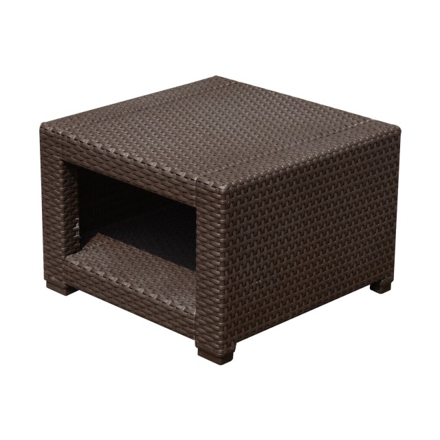 Τραπεζάκι σαλονιού Outsunny Garden σε PE Rattan, Καφέ, 56x56x44,5 εκ. 84B-162