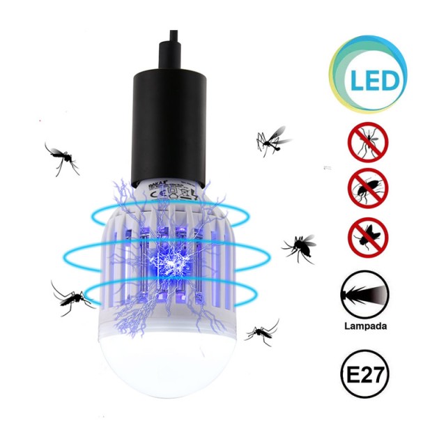 Εντομοαπωθητική LED Λάμπα E27 6 W Bakaji 8052877974221