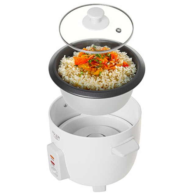 Παρασκευαστής Ρυζιού Rice Cooker 300W με Χωρητικότητα 0.6lt Adler AD-6418