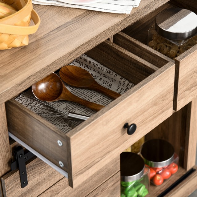 Vintage ντουλάπι HOMCOM Industrial Style Kitchen Sideboard 835-336