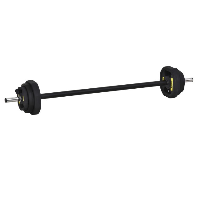 Σετ Barbell Homcom Βάρος 20kg και Δίσκοι 1,25kg 2,5kg 5kg σε μαύρο TPU Steel