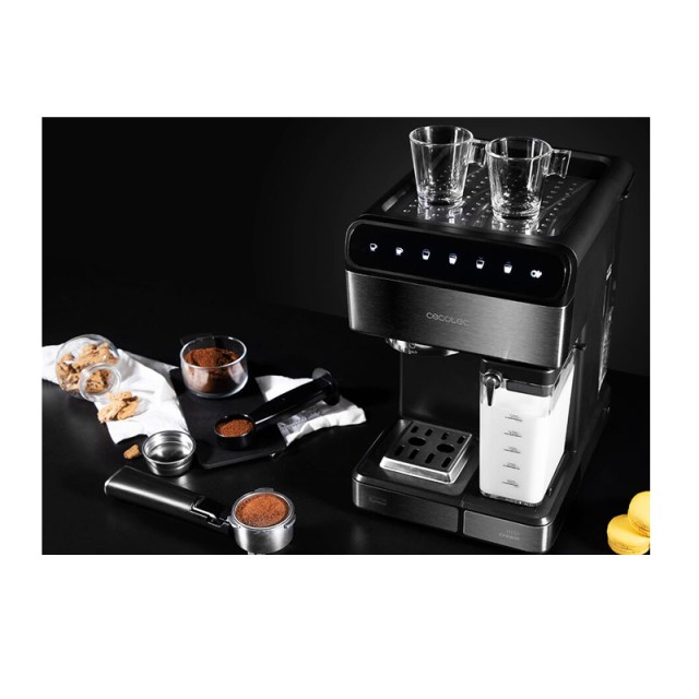 Ημιαυτόματη Καφετιέρα Espresso Power Instant-ccino 20 Touch Serie Nera 20 Bar Χρώματος Μαύρο Cecotec CEC-01558