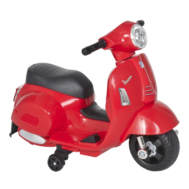 HOMCOM Electric Vespa για παιδιά Μπαταρία 6V Προβολείς και Κόρνα 18-36 μηνών 370-138RD