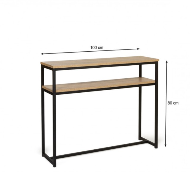 Μεταλλική Κονσόλα με 1 Ράφι 80 x 30 x 100 cm Memphis Idomya 30084319