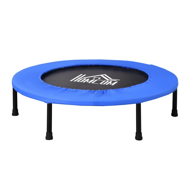 HOMCOM Elastic Trampoline for Jumping Fitness και Home Workout με ελατήρια και ατσάλινη κατασκευή - Μαύρο / Μπλε A00-007V02