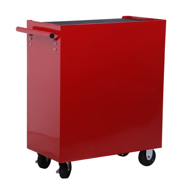 HomCom Trolley Toolbox for workshop, κόκκινο, 67,5x33x77cm