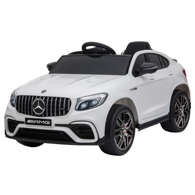 HOMCOM Mercedes Electric Ride-On Toy Car για παιδιά 3-5 ετών με ζώνη ασφαλείας και τηλεχειριστήριο, λευκό 370-074V90WT