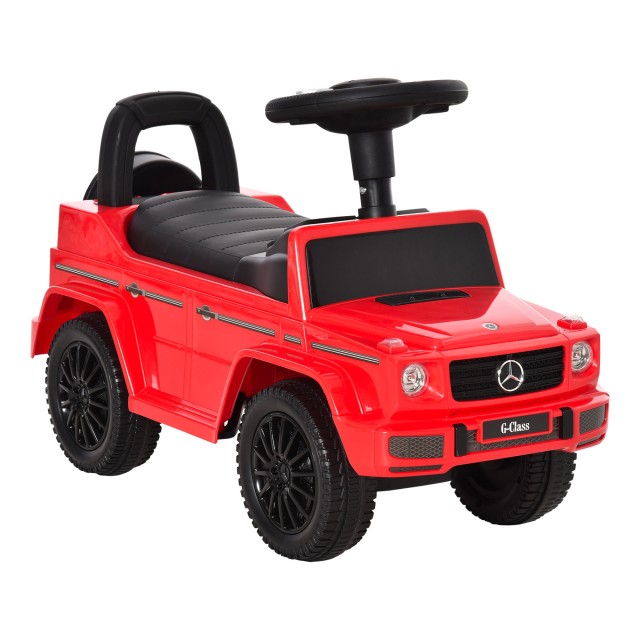 HOMCOM Push μοντέλο αυτοκινήτου Mercedes-Benz G350 για παιδιά 12-36 μηνών, κόκκινο 370-163RD