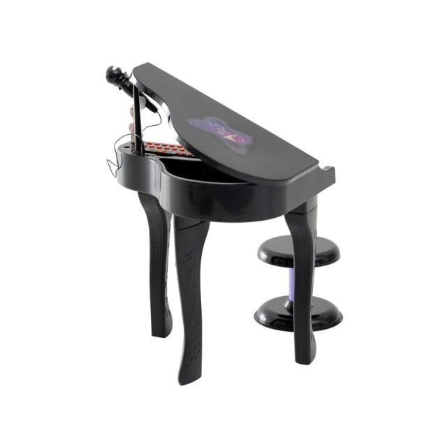 Παιδικό Ηλεκτρονικό Πιάνο με Κάθισμα και Μικρόφωνο HOMCOM 390-003BK